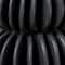 Hello Honey® Bloomingville 5.5" Black Modern Pleated Stoneware Vase
